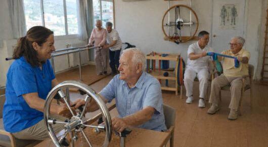 Terapia de rehabilitación física en centro especializado en Alzheimer con atención personalizada